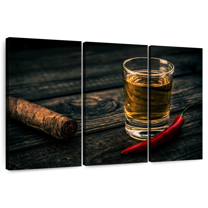 Yarlin Cigar And Spicy Alcohol, 32" H x 50" W