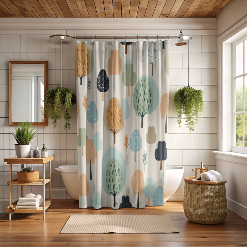 Rideau de douche Shimmering Room - Premium, H 74 po x l 71 po