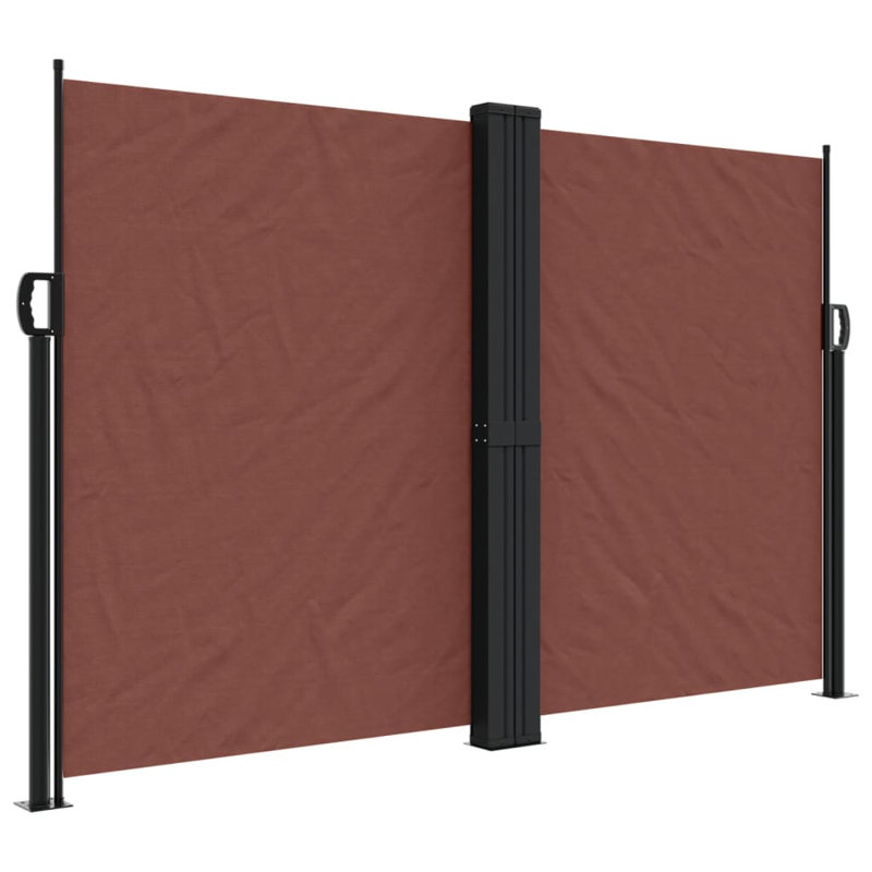 Symple Stuff Retractable Side Awning, Brown, 160cm H x 1200cm W
