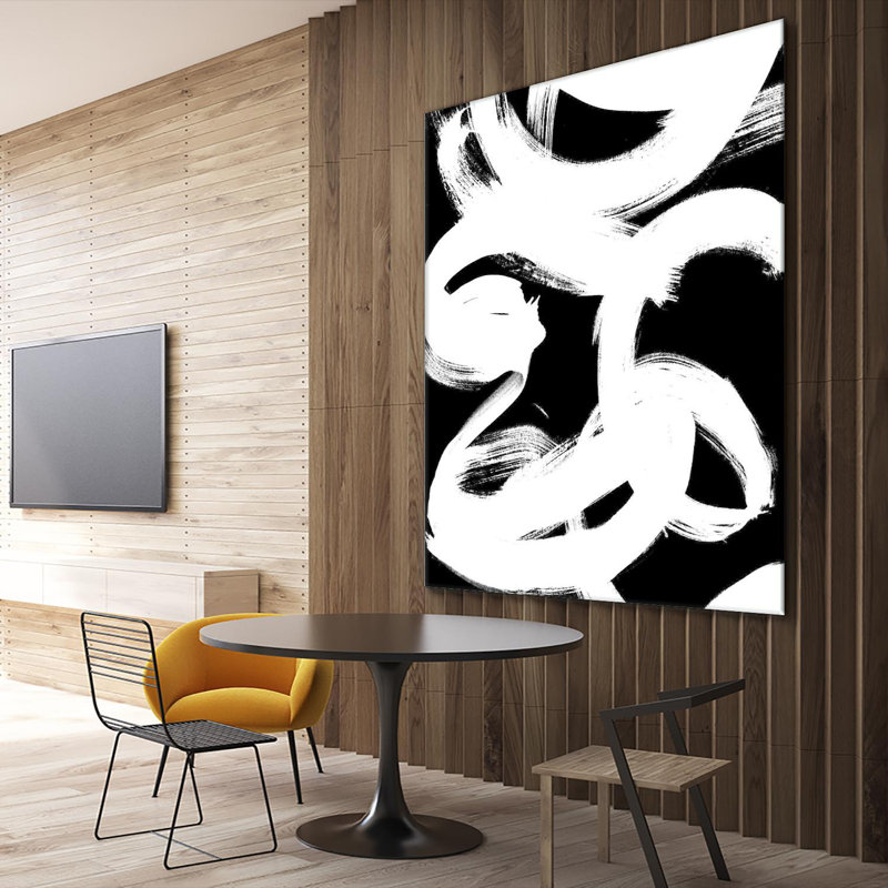 «White Trails Ii», reproduction d'art sur toile géante 54 po x 54 po