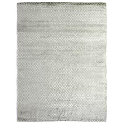 Bubble Checkered Area Rug in Gray