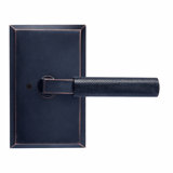 Bravura 846-G1 Knurled Privacy Lever on Beveled Rectangular Rose in Oil Rubbed Bronze
