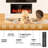 Recessed or Wall Mounted Electric Fireplace Heater, Touch Screen & Remote Control, 12 Flame Colors, 8H Timer-262639745