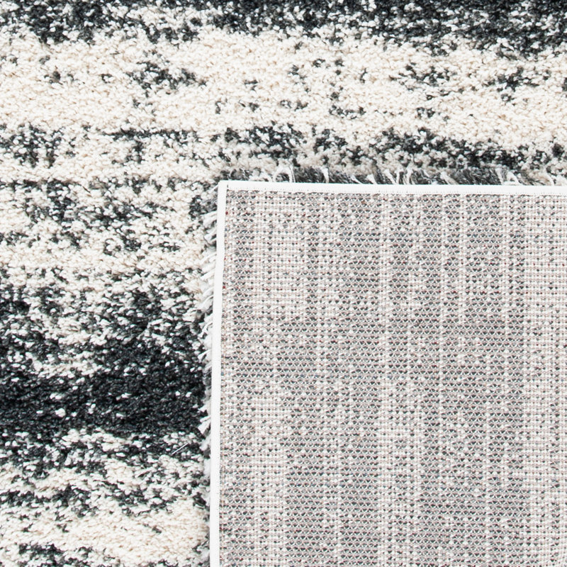 Hudson Shag Performance Abstract Rug, Square 7'