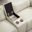 Canapé inclinable électrique en cuir véritable 111 pièces 3 pièces Thea-129453347
