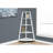 60"H White Hallway Bookcase - Modern With Fixed Shelf Assembly