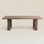 Nut-Brown Rectangular Solid Wood Dining Table