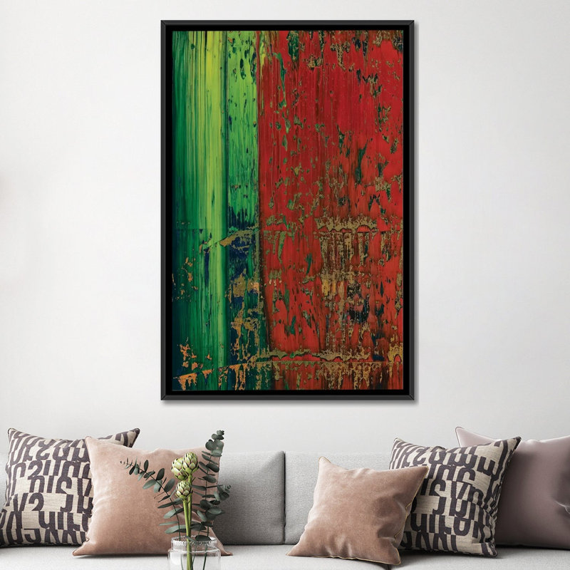 « dedeviling », reproduction sur toile, H 26 po x l 18 po x P 1,5 po, Toile avec cadre noir, Pas de tapis