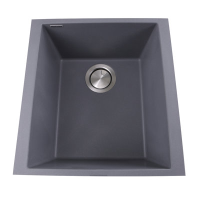 Plymouth 17'' L Single Bowl Granite Kitchen Sink
