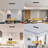 Modern 6 - Light Dimmable Kitchen Island Linear LED Pendant