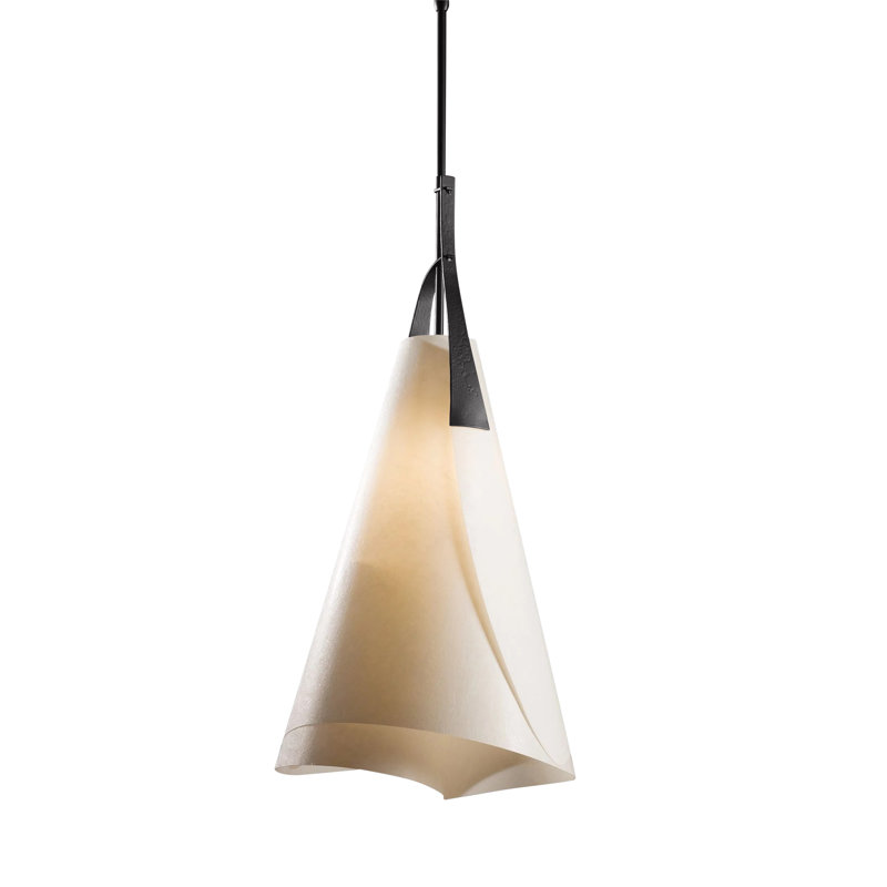 Mobius Tall Pendant - Spun Frost Shade, Black