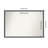 Eva Black Silver Thin Bathroom Vanity Non-Beveled Wall Mirror-865256286