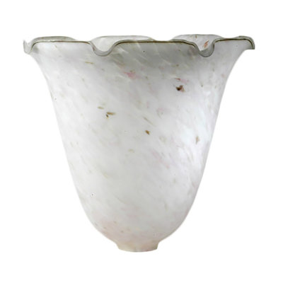 Large abat-jour rose 10,5 po