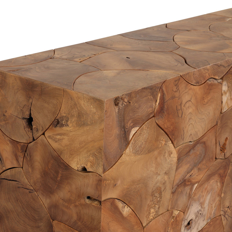 Tomlin Outdoor Teak Coffee Table, Teak Root