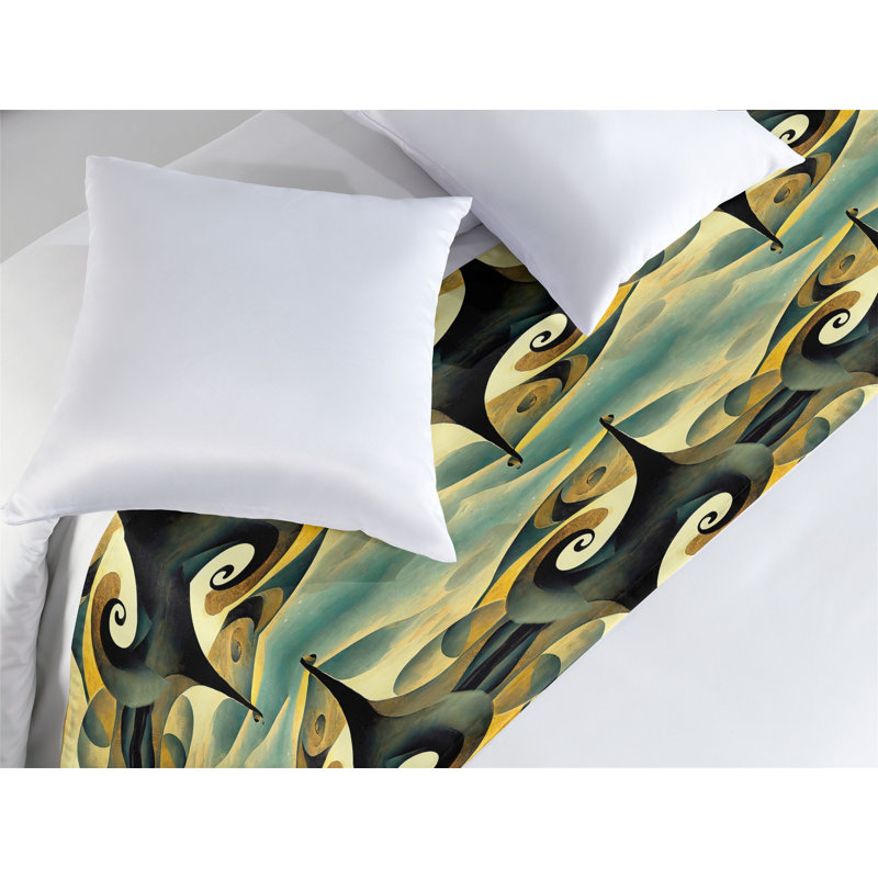 Foulard de lit abstrait Ambesonne, Très grand lit