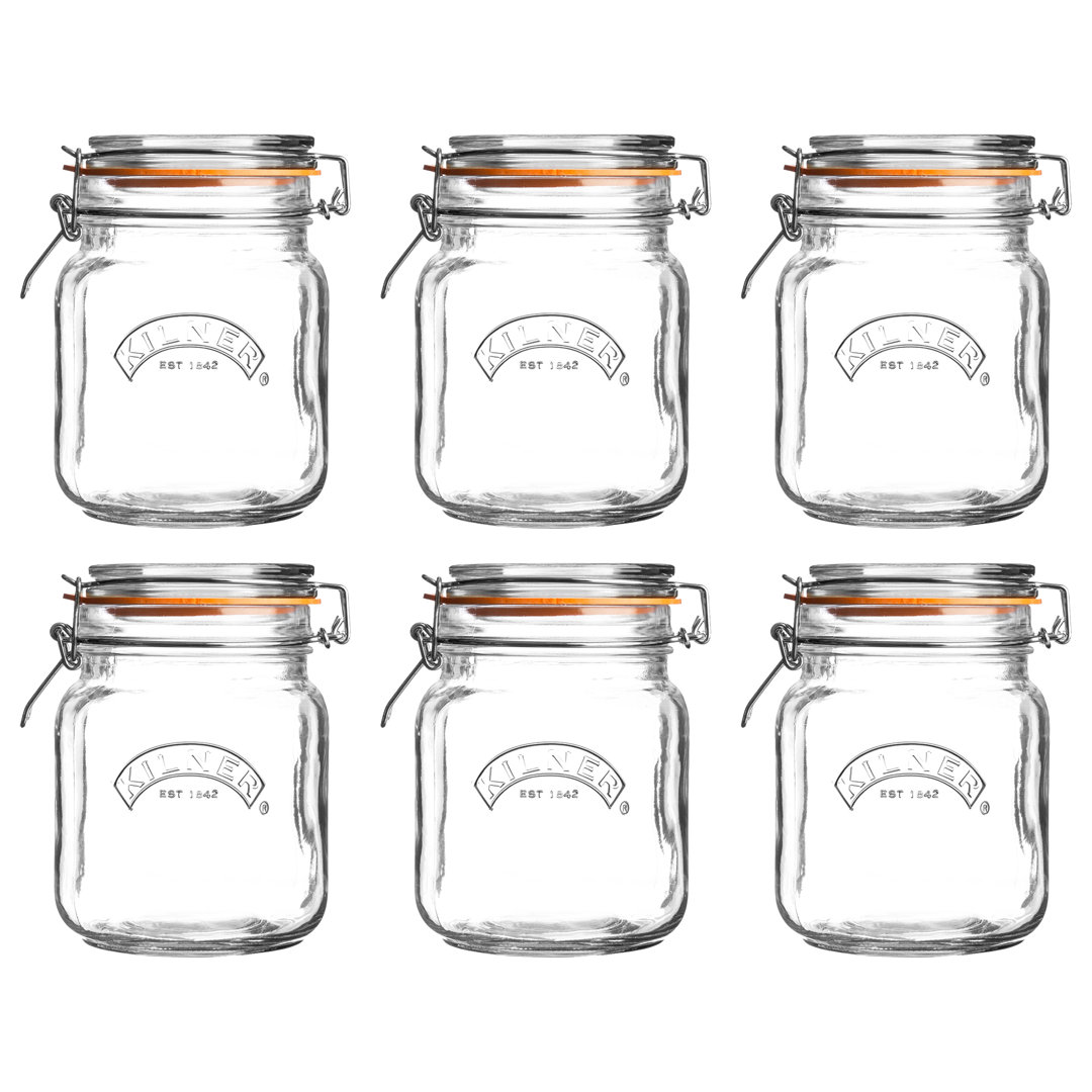 Glass Canning Jar - Set of 6 (Set of 6) Kilner 