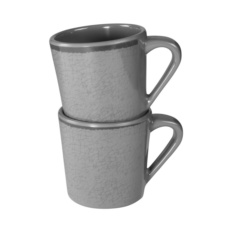 Mojave Melamine Coffee Mug, Gray, 14 oz