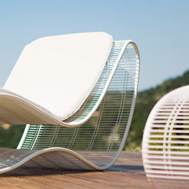Chaise longue d'extérieur en alliage d'aluminium Paili