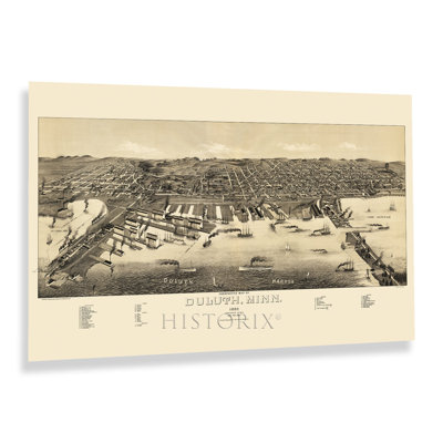 «1887 Duluth Minnesota», reproduction sur papier