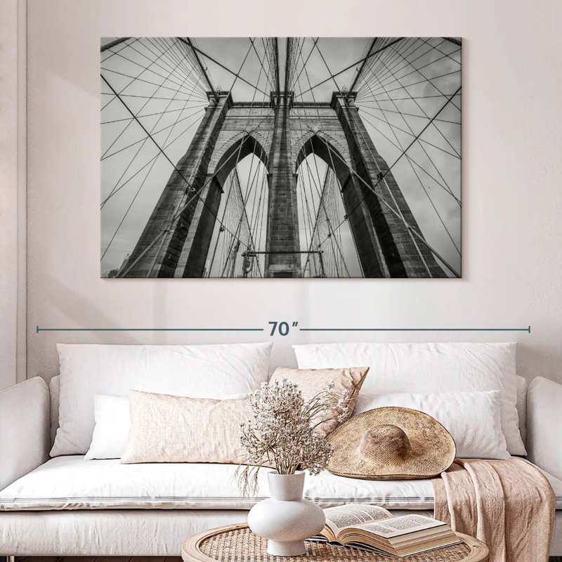 BW Brooklyn Bridge, New York, H 34 po x l 51 po