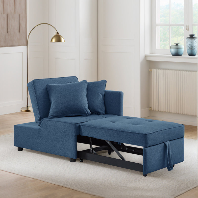 Fauteuil convertible 4 en 1, Bleu
