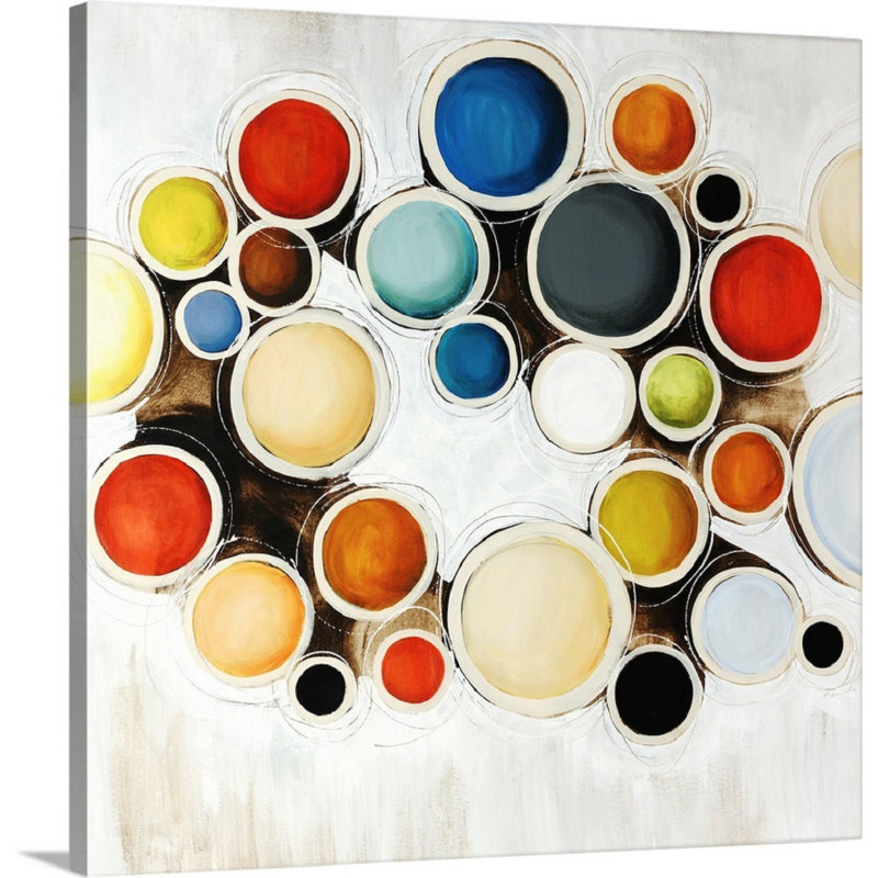 " The Spot " by Sydney Edmunds, 24" H x 24" W x 1.5" D, Wrapped Canvas