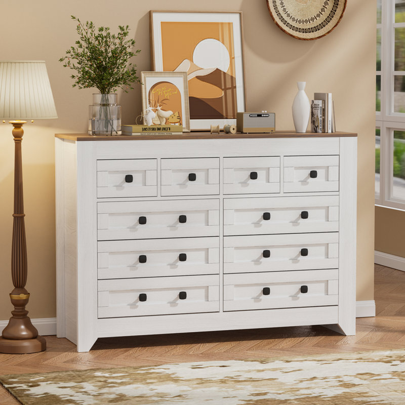 Commode 10 tiroirs blanche