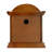 Roman Numeral Linden Solid Wood Atomic Tabletop Clock in Wood