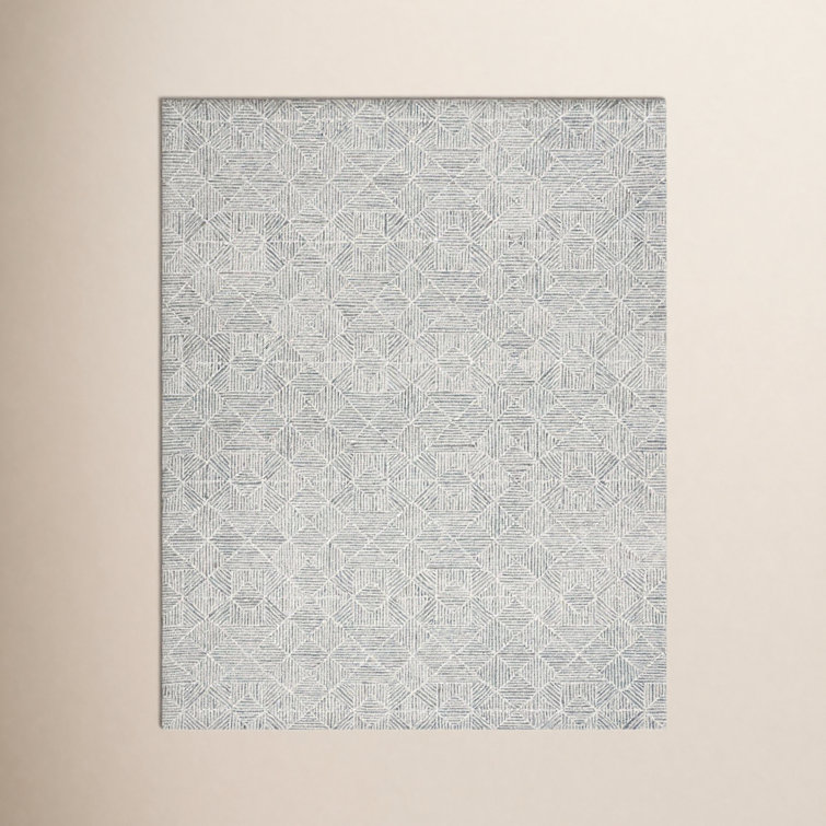 Linsly Handmade Light Green/Ivory Rug