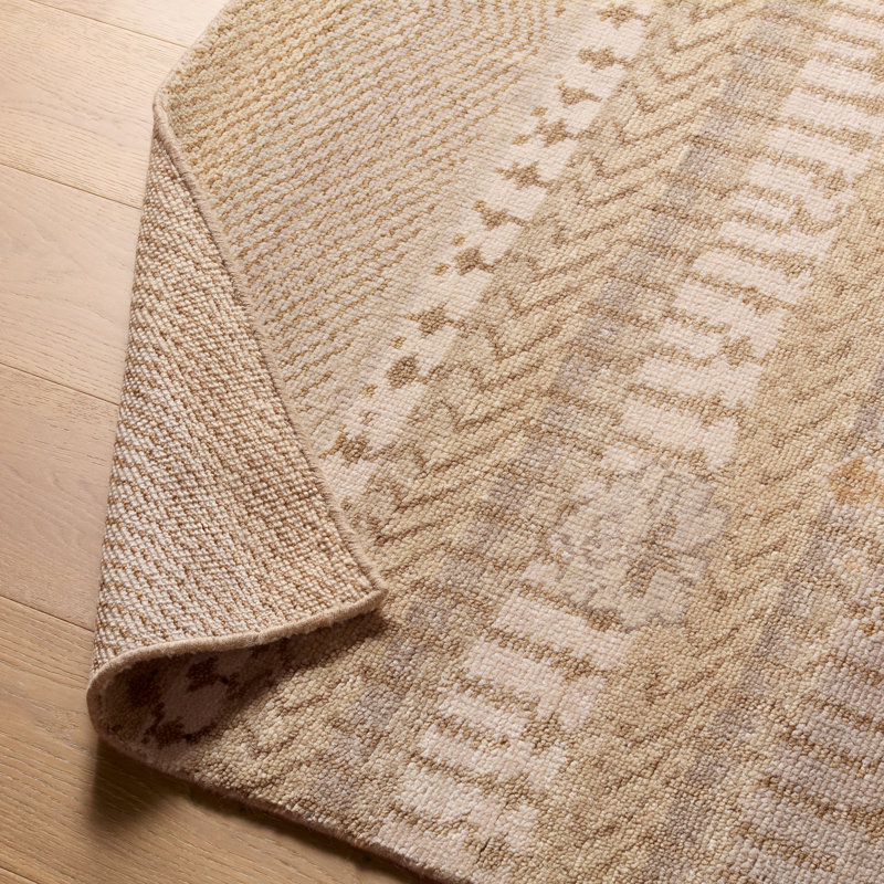 Jaipur Living Roza LIB16 Handknot Ikat Yellow/Tan Area Rug (12'X15'), Rectangle 12' x 15'
