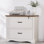 Classeur blanc ajustable avec tiroir verrouillable, classeur A4, dossiers légaux et de lettres pour le bureau à domicile et l'espace de travail, poignée en métal robuste et base stable, solution de rangement ultime