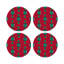 Gem Emeralds Vegan Leather Round Pebble Placemat-1606703689-1606703730