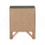 Table de chevet élégante avec rangement gris