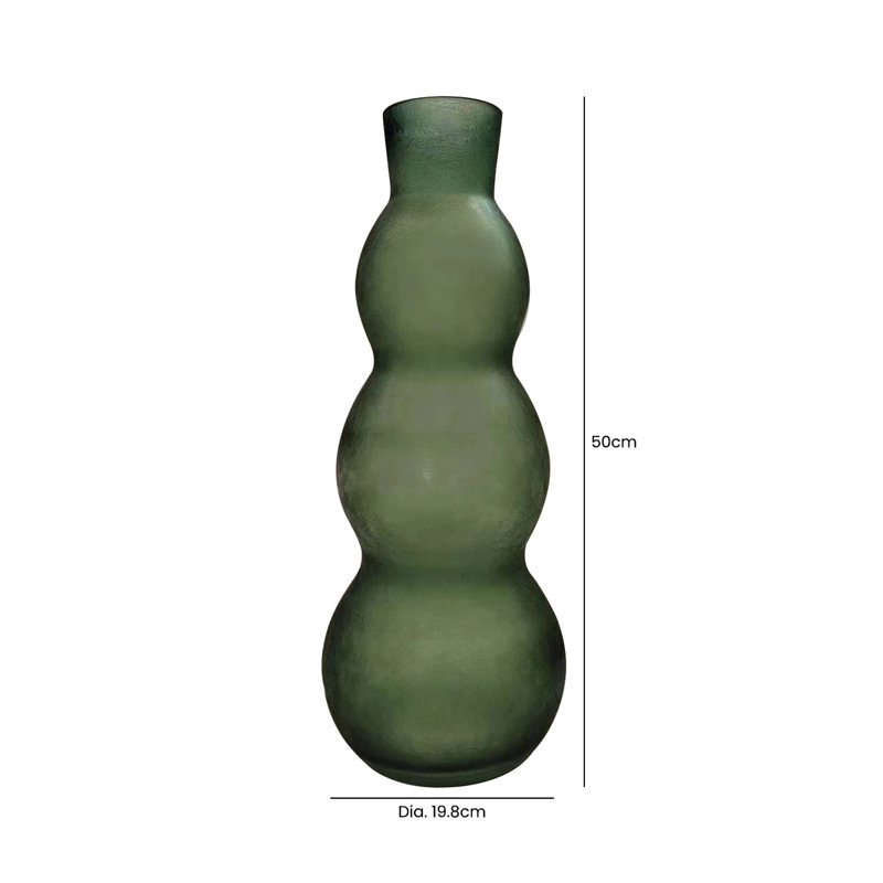 Addaleigh Glass Jar, Green, 50cm H  x 19.8cm W  x 19.8cm D