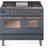 ILVE Nostalgie II Series 40 inch Dual Fuel Range with 6 Sealed Burners, Griddle (Glass Door)-99299497-99299489