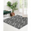Tapis intérieur rectangulaire en polyester tissé à la machine à motif abstrait Eshin-463473543