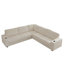 Canapé d'angle surdimensionné en velours côtelé de 110 pouces, canapé d'angle en forme de L avec deux espaces de rangement, port USB et port Type-C et porte-gobelet, sièges rembourrés confortables à assise profonde pour le salon (non librement combinables)-431304243