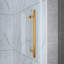 Porte de douche coulissante simple sans cadre avec verre transparent de 3/8 po (10 mm) Opal Mirage MCOCOD l 56 à 60 po x H 76 po-78632784