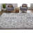 Callao Oriental Machine Woven Ivory/Black/Silver Area Rug-238911522