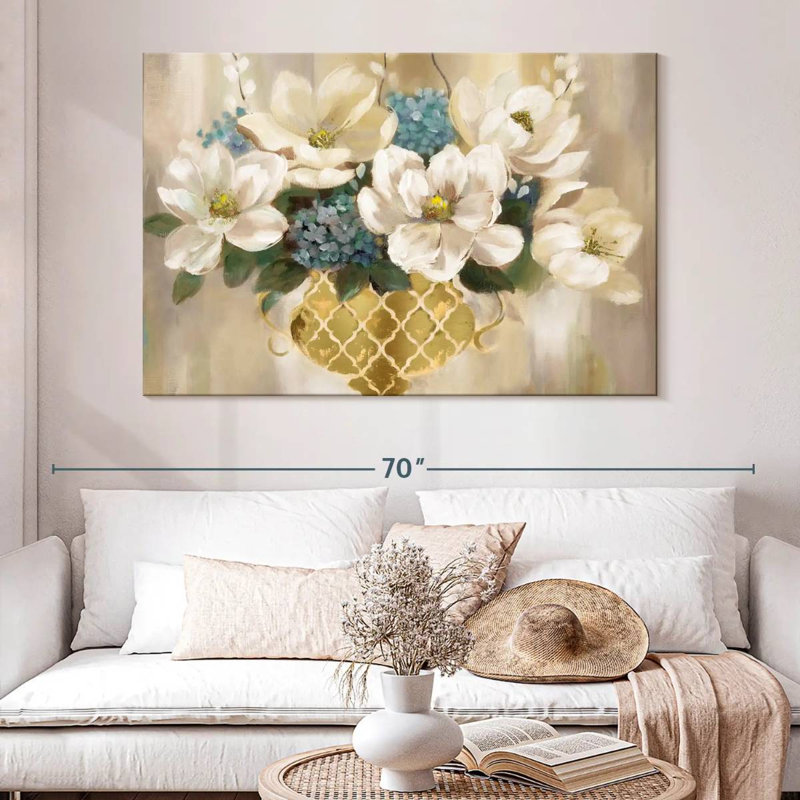 Harnek Southern Magnolia Flowers, 34" H x 51" W