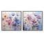 Mauve Botanical Serenade - Ensemble de 2 collages carrés botaniques abstraits-69327189-69327188