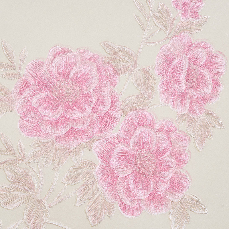 Non-Pasted Non-Woven 3D Embossed Wallpaper Roll