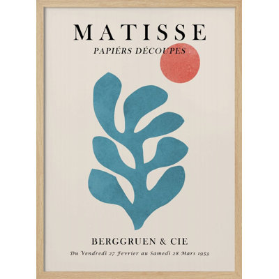"Matisse floral" Framed Textured Wall Art