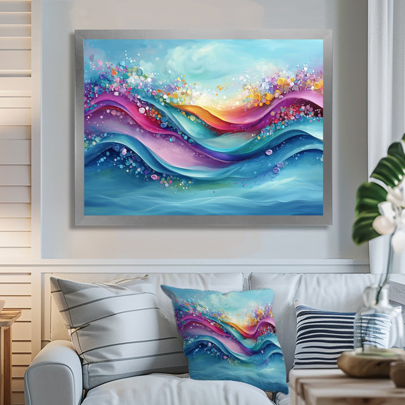 Linehan - Coastal Wall Art, Argent argent, H 12 po x l 20 po, Cadre de photo unique