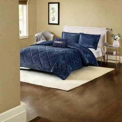 Ensemble de literie en velours luxueux, polyester hypoallergénique, confort de chambre moderne