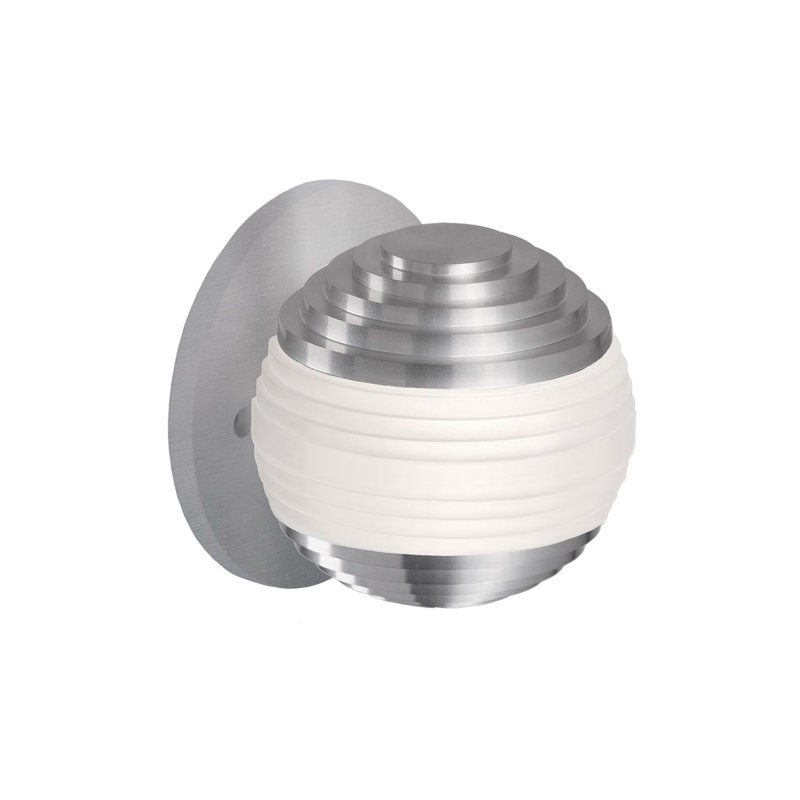 Supernova LED Flush Mounted Sconce, Brushed Nickel, Brushed Nickel