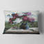 Lilas en bleu - Coussin décoratif imprimé floral