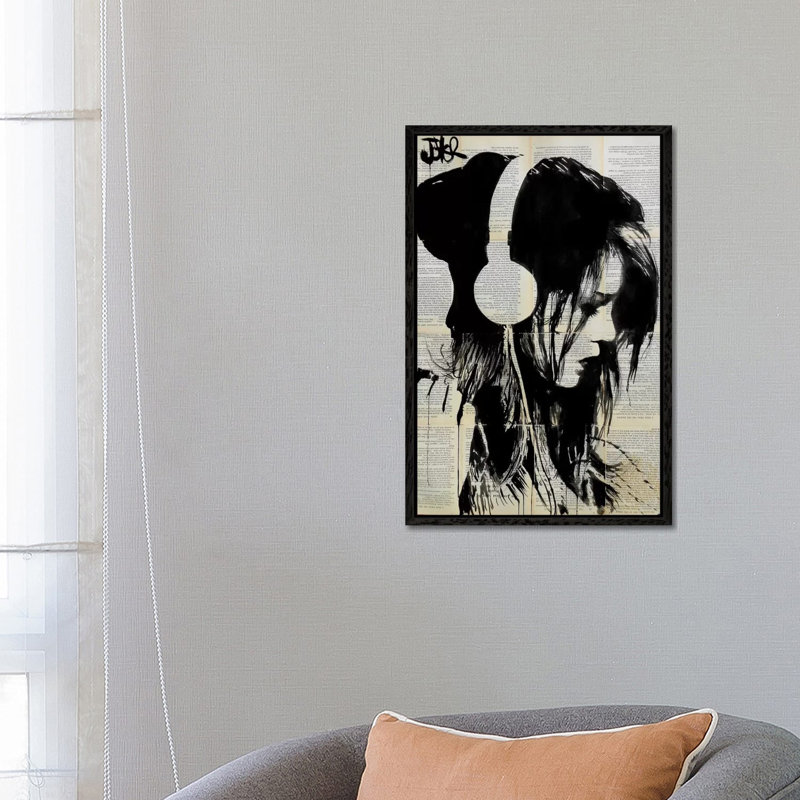 Loui Jover by Loui Jover - Floater Frame Gallery-Wrapped Canvas Giclée on Canvas, Black, 66.04 cm H x 45.72 cm W