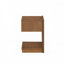 Table basse en bois avec tiroir, tablette