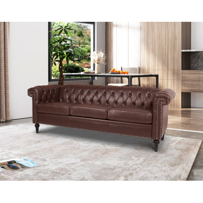 Canapé en cuir 83,66 po Towles